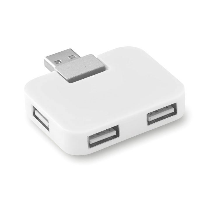 SQUARE - USB hub 4 poorten - Wit